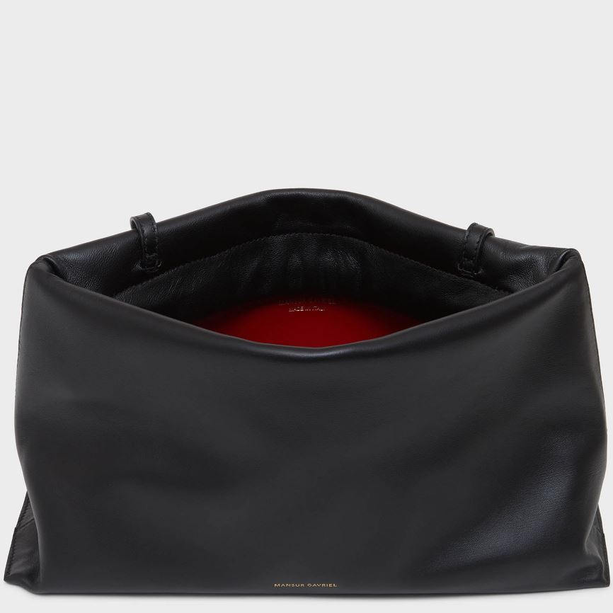 Women's Mansur Gavriel Notte Shoulder Bags Black | AU 986MZS